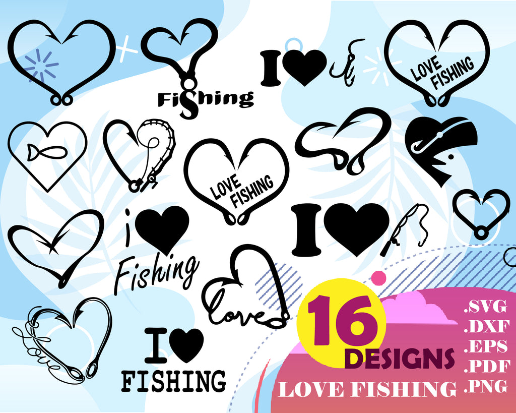 Download Love Fishing Svg Fishing Love Svg Png Fcm Eps Dxf Ai Cut Clipartic