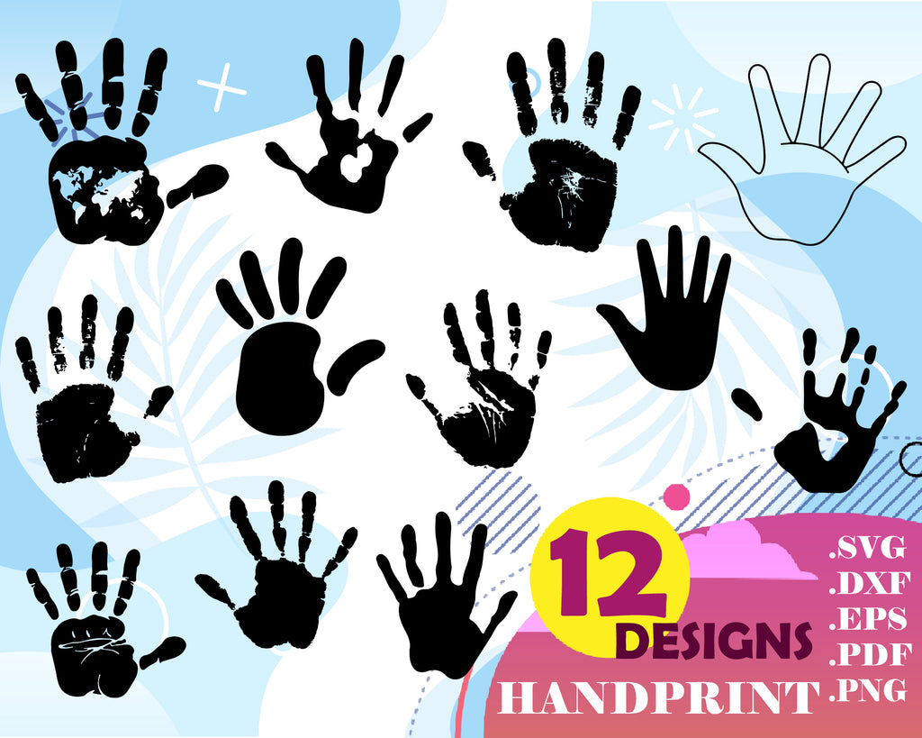 Download Handprint Svg File Handprint Clip Art Fingerprint File Cut File For Clipartic