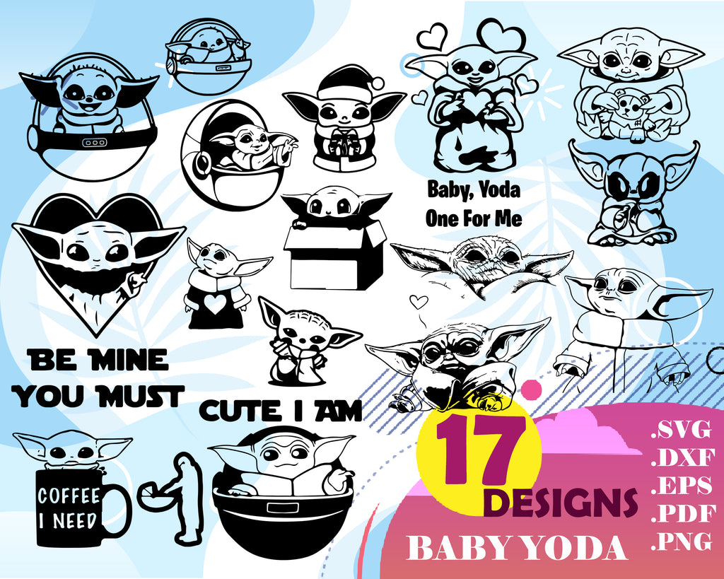Download Baby Yoda svg, Baby Yoda Bundle SVG, Star Wars svg, Baby ...