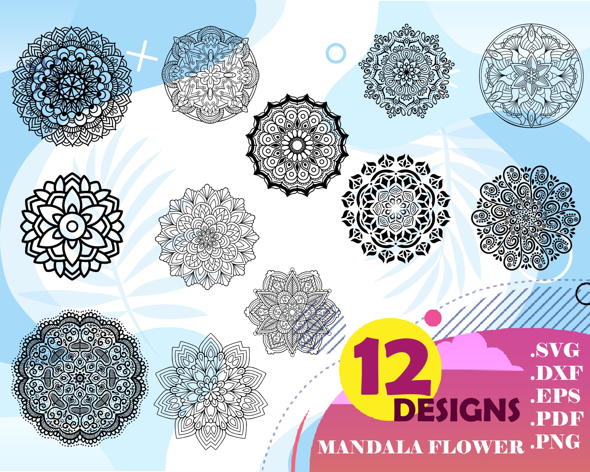 Download Silhouette Mandala Svg Indu Svg Flowers Svg Mandala Svg Vector Mandala Svg Zentangle Svg Yoga Svg Mandala Dxf Mandala Cricut Clip Art Art Collectibles Lifepharmafze Com