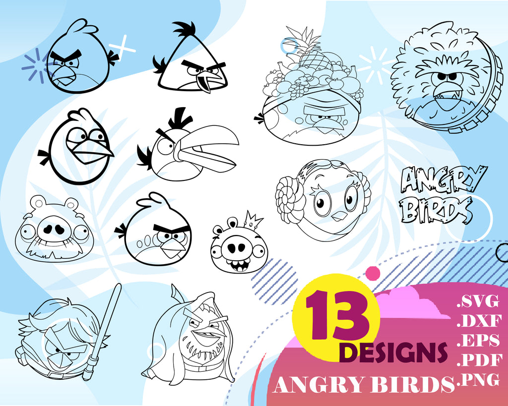 Download Angry Birds Svg Angry Birds Clipart Svg Png Eps Cricut Cutting File Clipartic