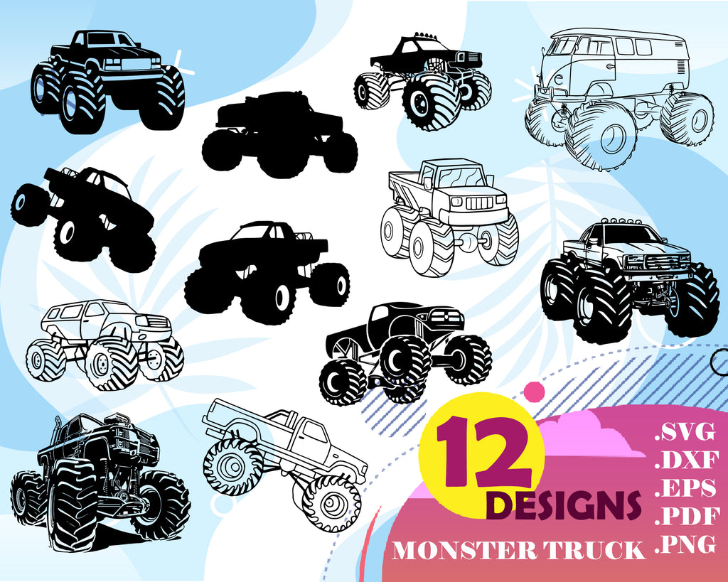 Free Free 268 Monster Truck Silhouette Svg SVG PNG EPS DXF File