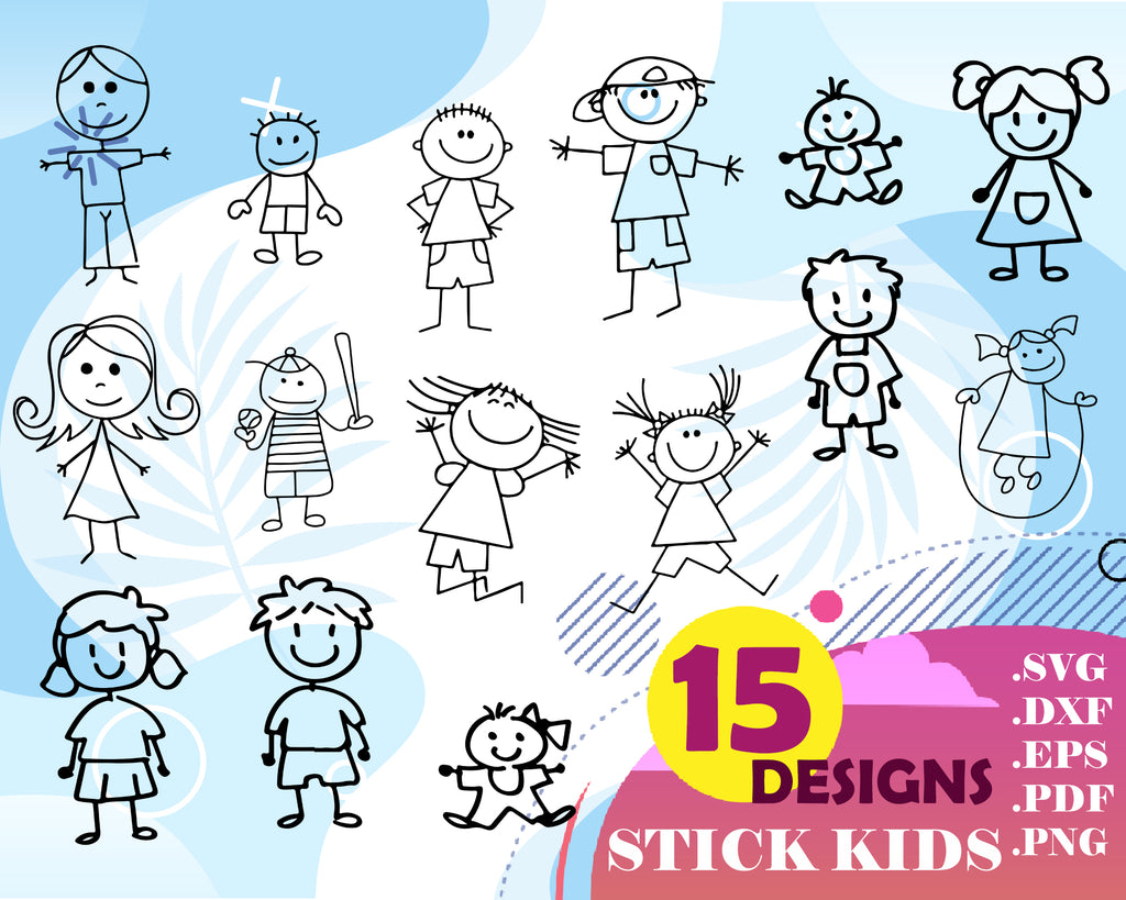 Download Stick Kids Svg Stick Figure Svg Stick People Png Family Svg Stick Clipartic