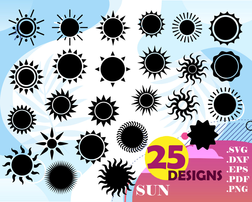 Download Sun Svg Bundle Sun Svg Sun Clipart Sun Cut Files For Silhouette Su Clipartic