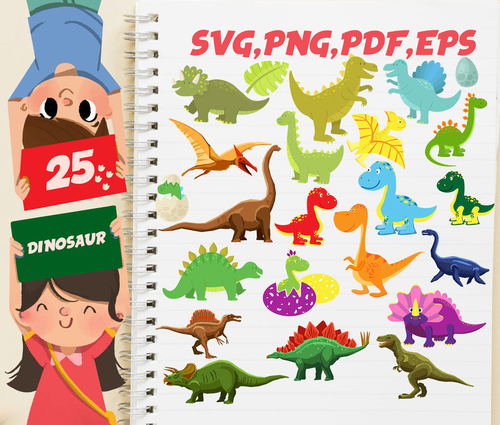 Download Dinosaur Clipart Kids Dinosaur T Shirts Dinosaur Svg Bundle Baby Dino Clipartic