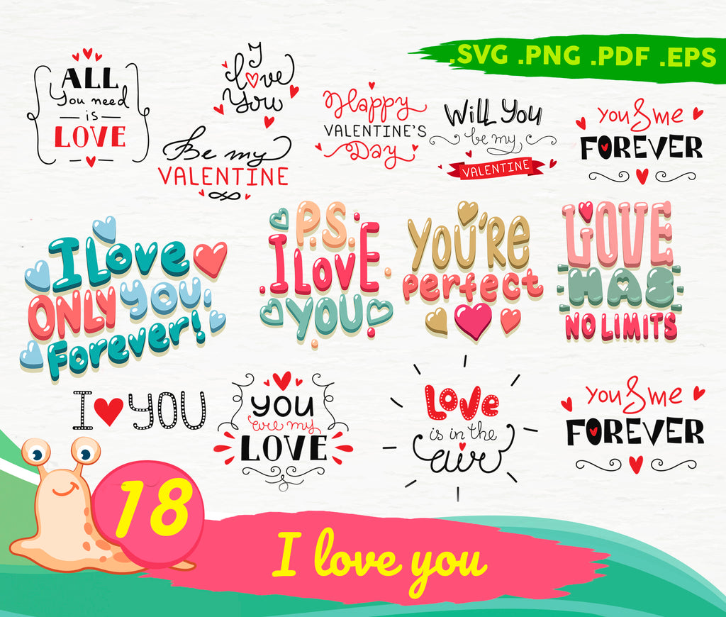 I Love You Svg Love Svg I Love Us Love You Forever Couple Print V Clipartic