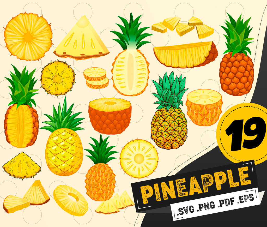 Download Pineapple Svg Pineapple Svg Pineapple Monogram Frames Svg Summer Sv Clipartic