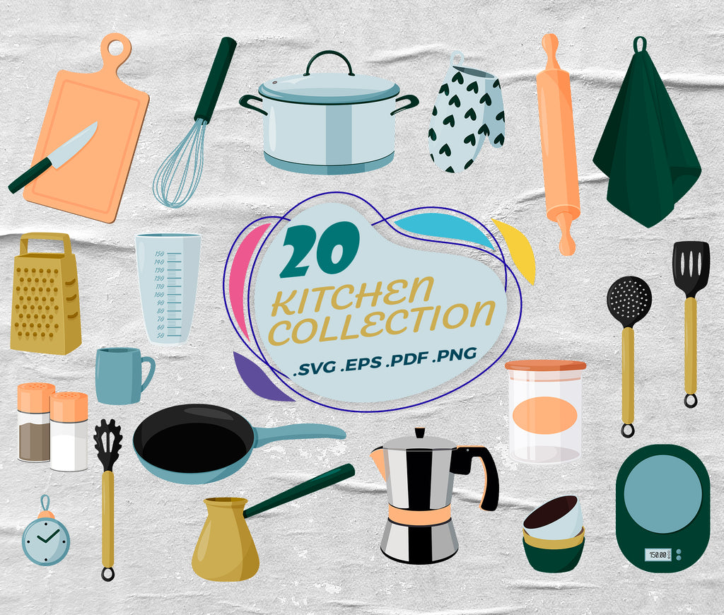 Download Kitchen Svg Kitchen Bundle Svg Kitchen Utensils Svg Monogram Baking S Clipartic