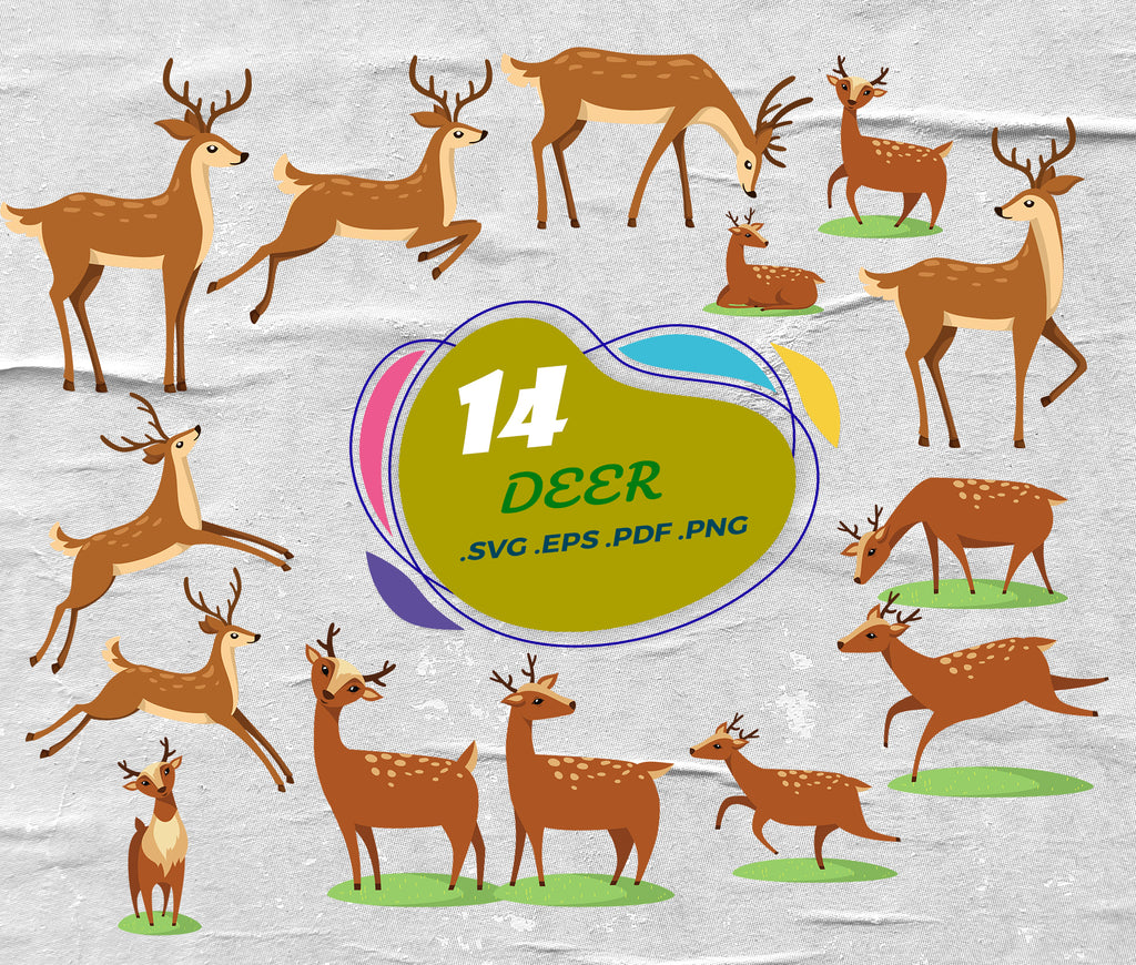 Download Deer Svg Deer Bundle Svg Head Deer Svg Nature Deer Svg Deer Silhou Clipartic