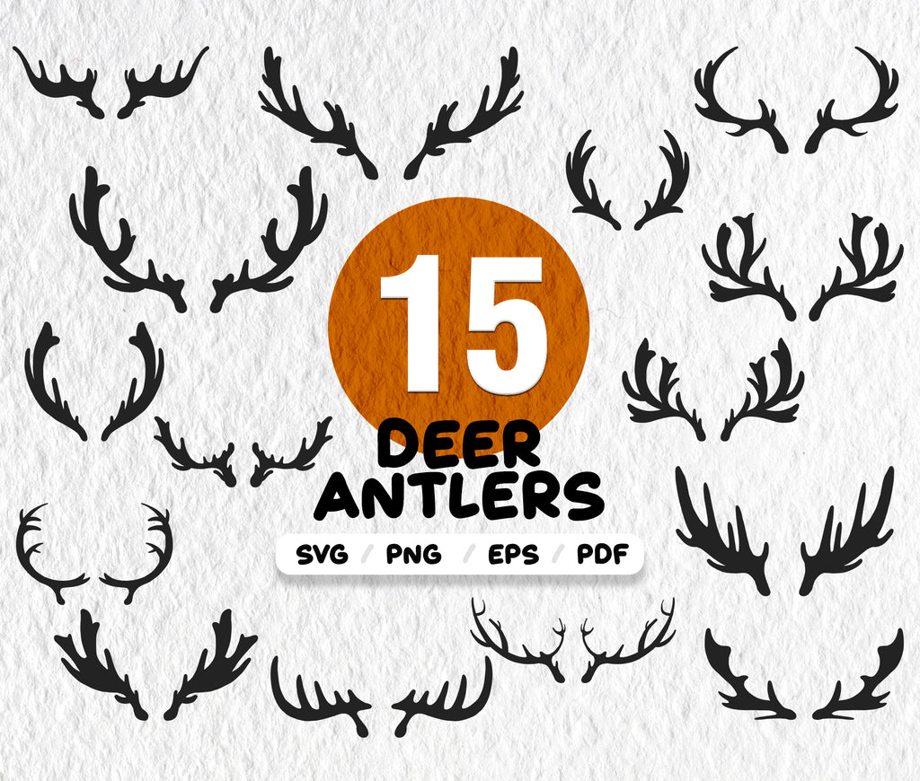 Download Deer Antlers Svg Deer Antlers Clipart Antlers Svg Antler Svg Deer H Clipartic