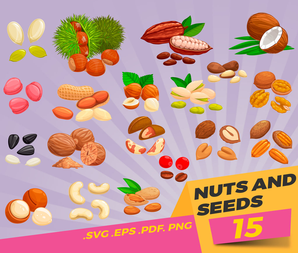 Download Nuts And Seeds Svg Seed Nut Svg Bundle Nutcracker Svg Nuts Vector S Clipartic