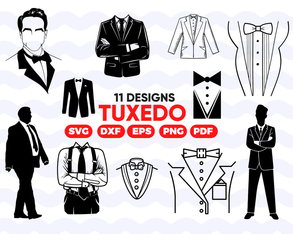 Download Tuxedo Svg Tuxedo Svg Tuxedo Clipart Suit Svg Suit Svg File Butter Clipartic