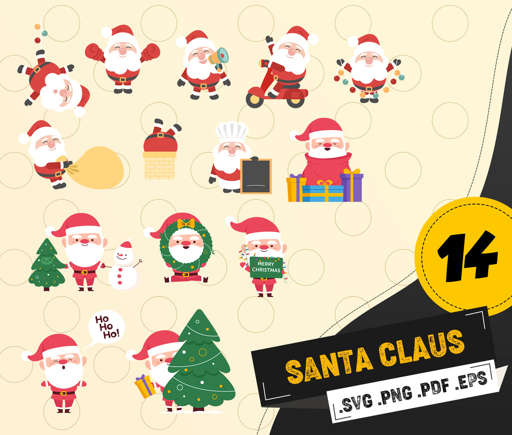 Download Santa Claus Svg Santa Svg Winter Svg Christmas Santa Face Svg Chri Clipartic