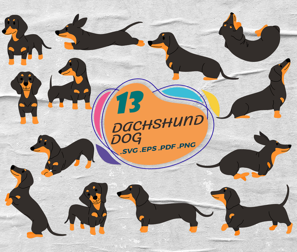 Download Dog Svg Dachshund Silhouette Svg Bundle Chi Svg Cute Dog Clipart Sha Clipartic