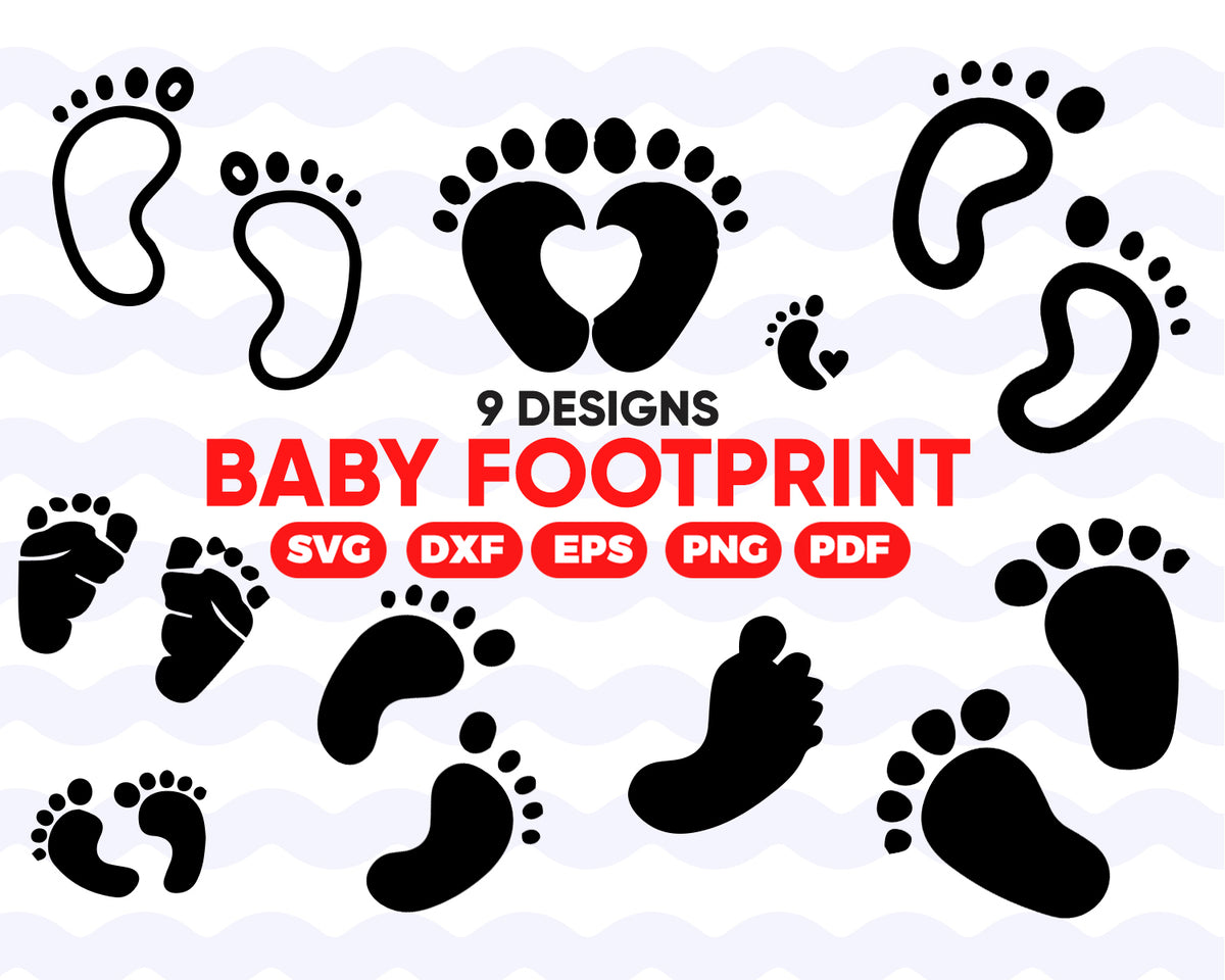 Download Baby Footprints SVG, Baby Foot SVG, Baby Footprints Clipart, Baby Foot - Clipartic