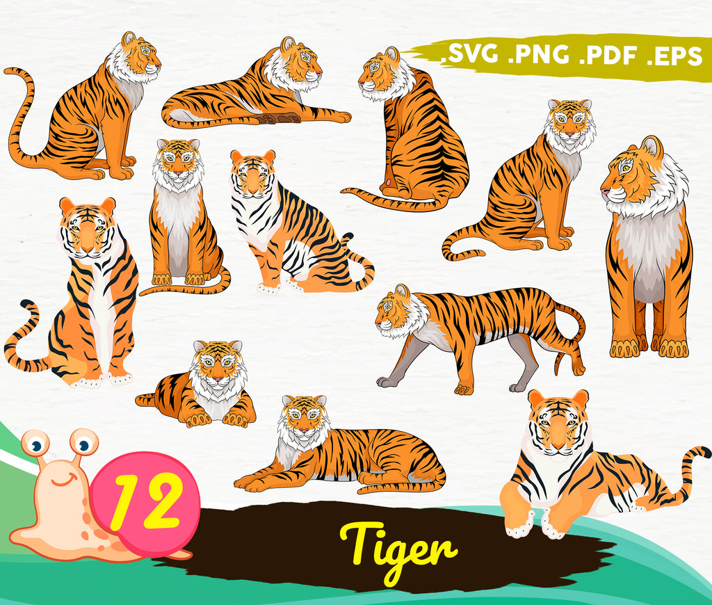 Download Tiger Svg Tiger Silhouette Wild Animals Svg Tiger Cricut Tiger Ste Clipartic