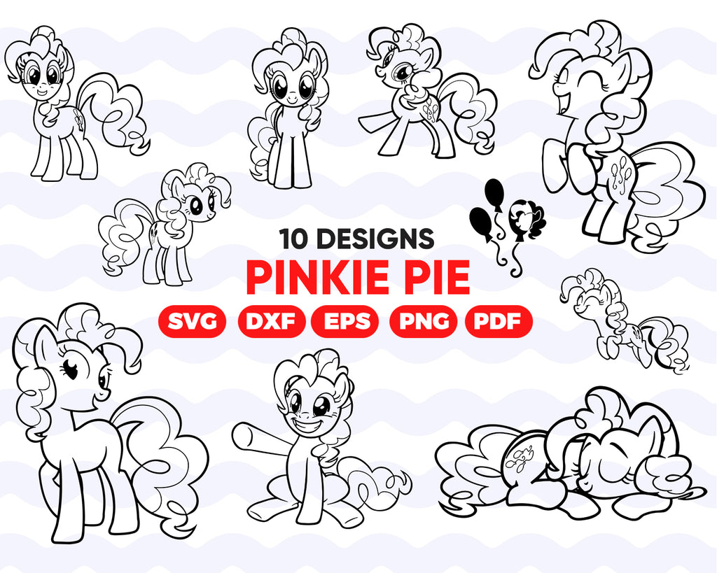 Download Pinkie Pie Svg Pinkie Pie Svg Png Pdf My Little Pony Sublimation Temp Clipartic