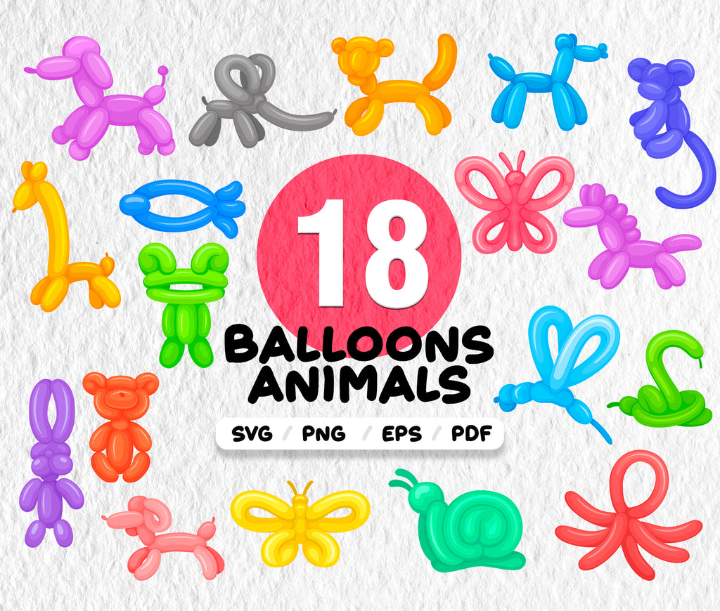 Download Ballons Animals Svg Balloon Party Animals Svg Ballons Svg Dog Balloon Clipartic