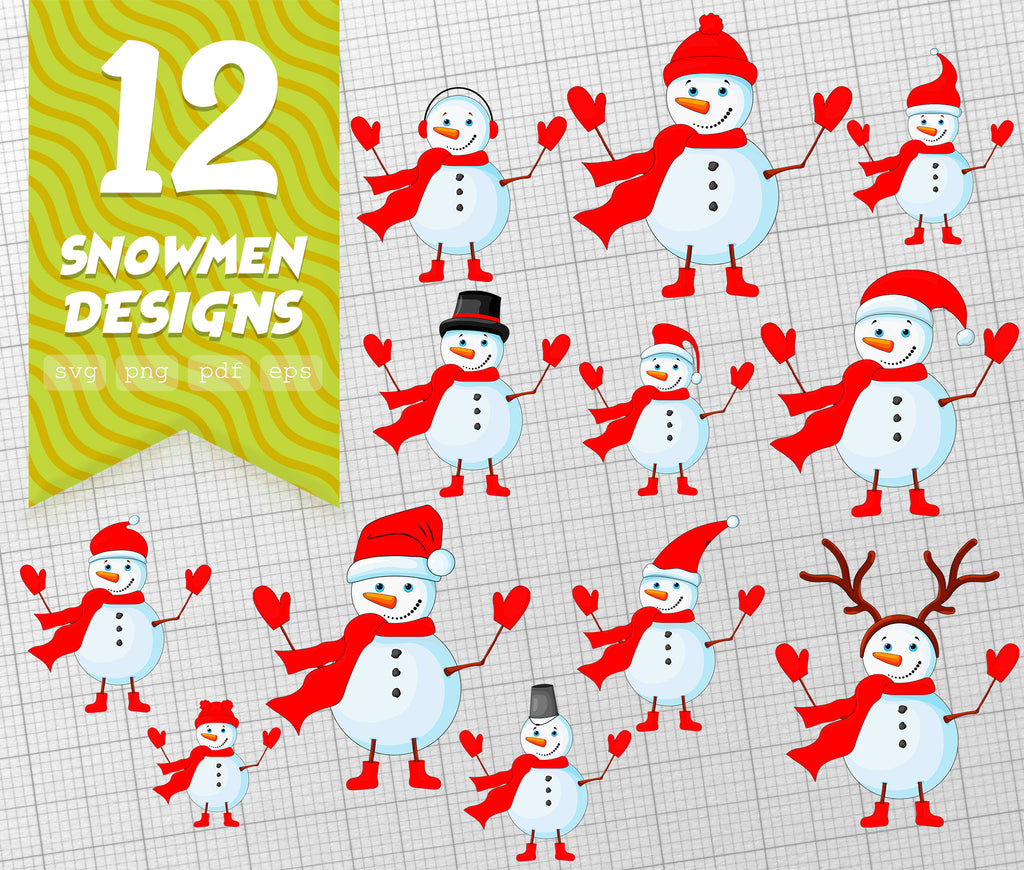 Download Snowman Svg Snowman Clipart Snowman Vector Winter Svg Snowman Cri Clipartic