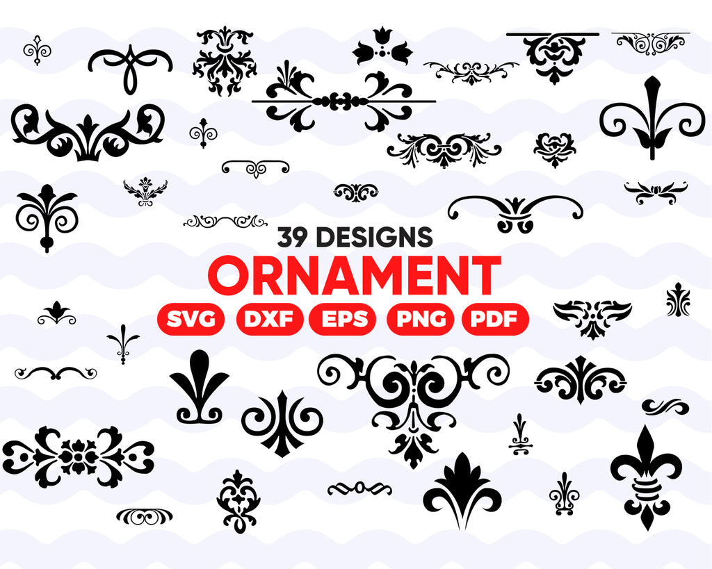 Download Ornament Svg Decorative Elements Svg Files Grunge Svg Swirl Svg Fl Clipartic