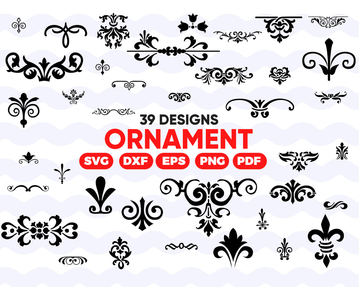 Download ORNAMENT SVG, decorative elements svg files, grunge svg ...