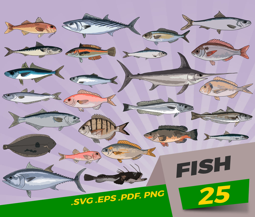 Download Fishes Clipart Fish Svg Sea Clipart Fishing Clipart Ocean Clipart Clipartic