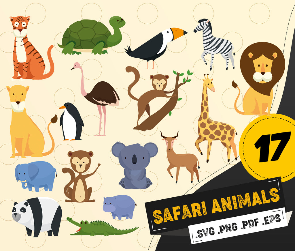 Download Safari Animals Svg Safari Animals Svg Jungle Friends Svg Zoo Animals J Clipartic