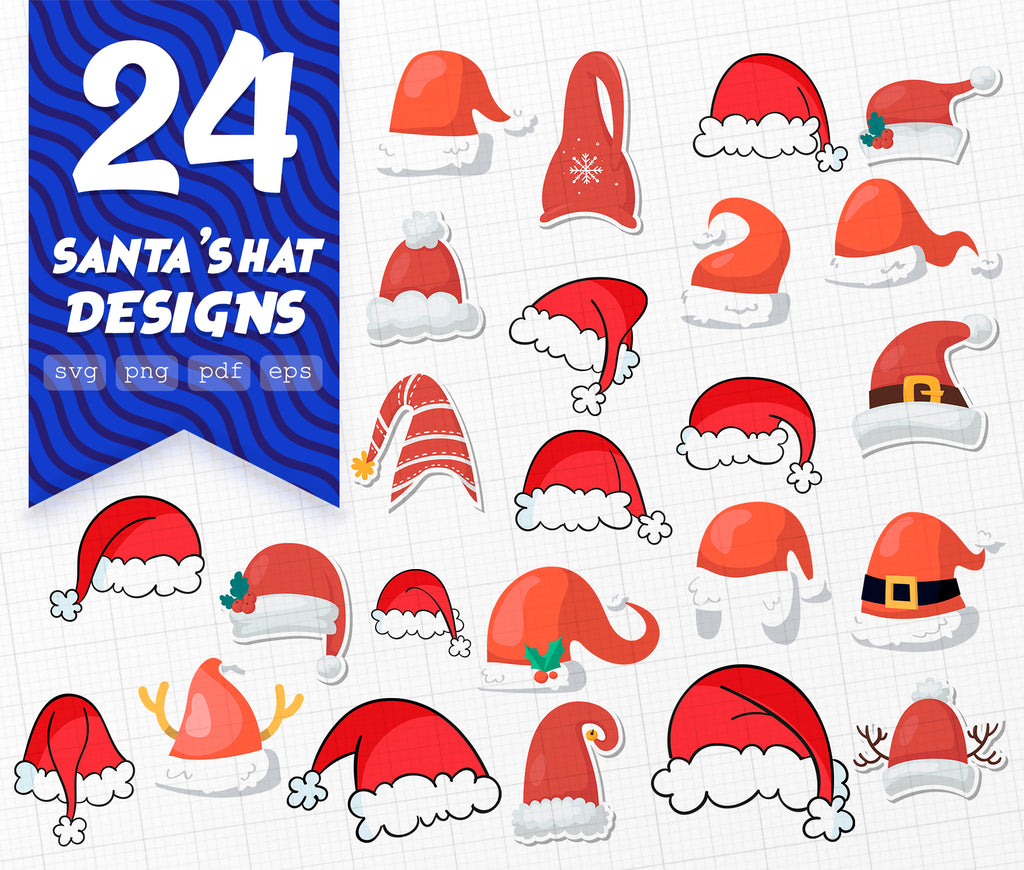 Download Christmas Hat Svg Hat Cut File Red Hat Cricut Red Christmas Hat Sa Clipartic