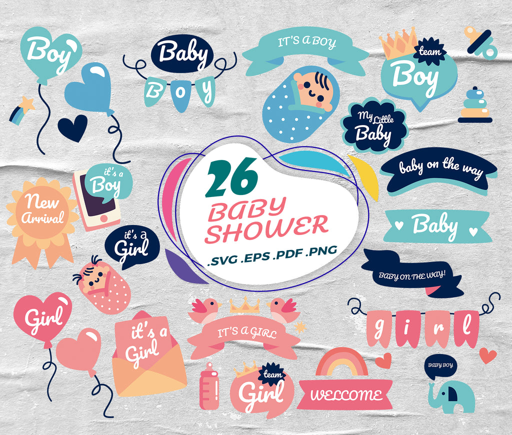 Download Baby Shower Svg Baby Shower Svg Baby Bundle Oh Baby Svg Baby Banner Clipartic