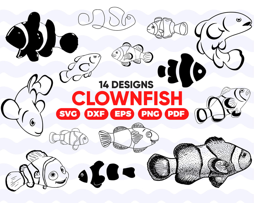 Download Clownfish Svg Fish Svg Fish Cut File Nemo Svg Clownfish Cricut Cl Clipartic