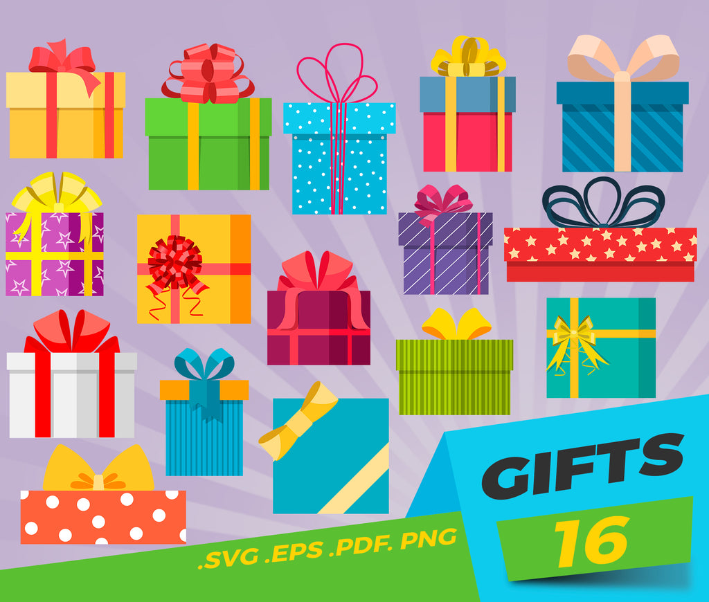 Download Gift Box Svg Christmas Gift Svg Birthday Gift Svg Present Svg Gift Clipartic