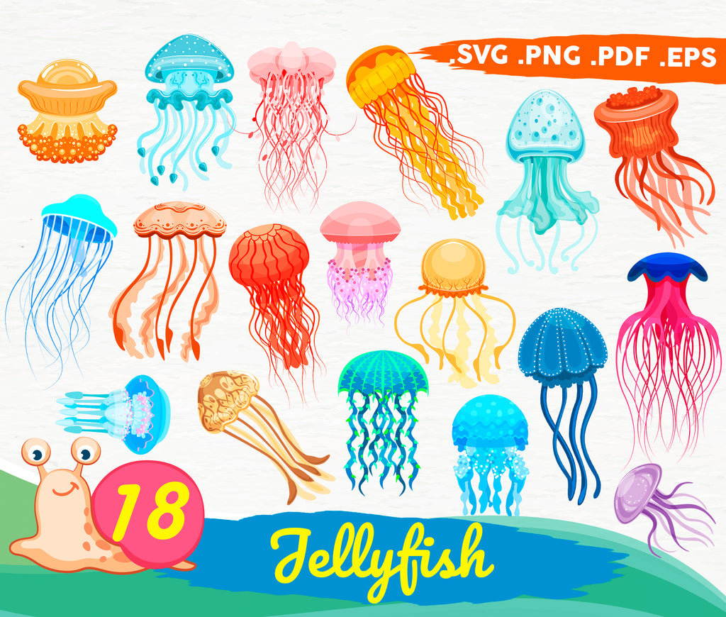 Download Jellyfish Svg Bundle Jellyfish Cricut Jellyfish Silhouette Jellyfish Clipartic