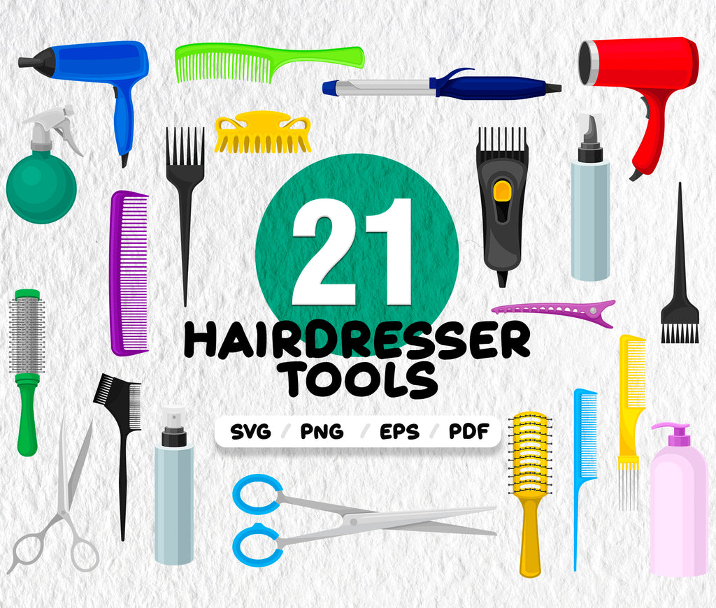 Download Hairdresser Tools Svg Hairdresser Svg Hairdresser Svg Bundle Hairdre Clipartic