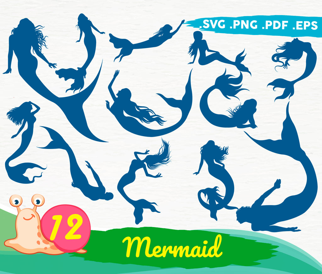 Free Free 60 Silhouette Svg Mermaid Clipart SVG PNG EPS DXF File