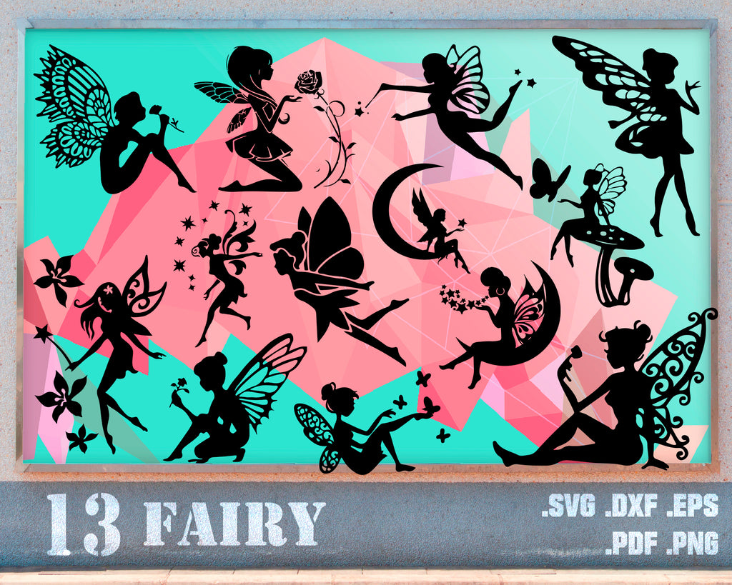 Fairy Svg Tooth Fairy Svg Fairy Clipart Fairy Silhouette Fairy