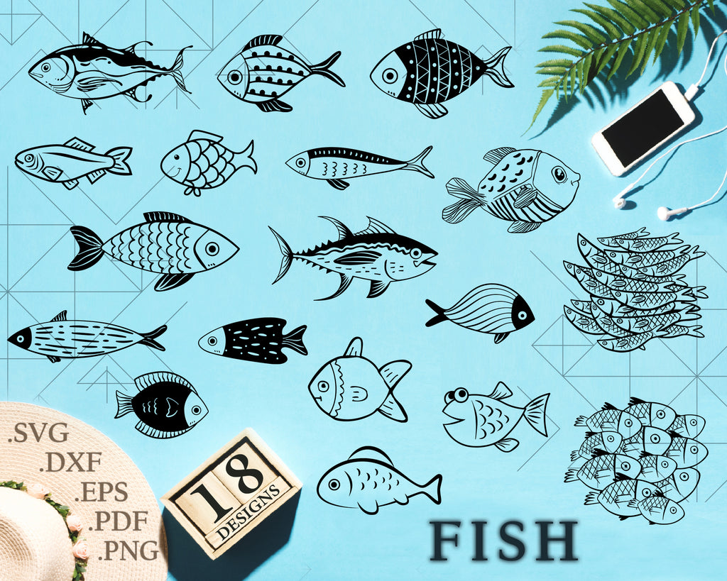 Free Free 240 Cricut Fish Designs SVG PNG EPS DXF File