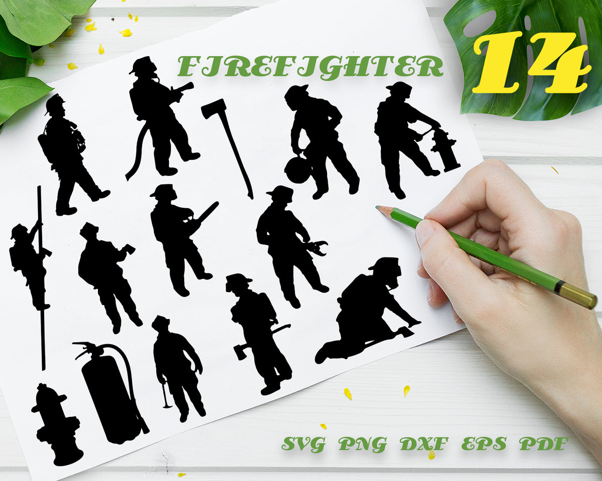Download Firefighter SVG, Fireman SVG, Fire Svg, Firefighter Cut ...