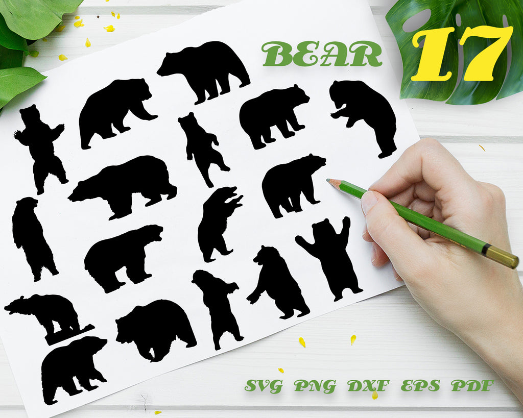 Free Free 231 Silhouette Baby Bear Svg SVG PNG EPS DXF File