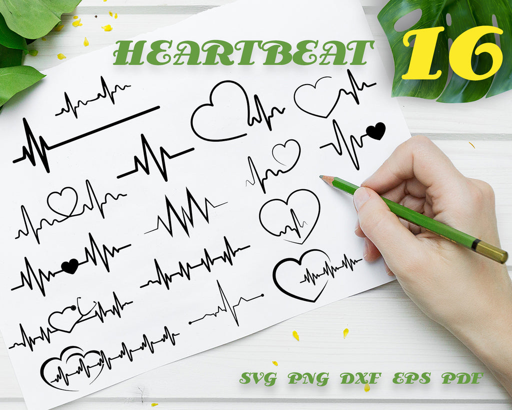 Download Heartbeat Svg Heartbeat Line Clipart Cardiogram Svg File Cut File Fo Clipartic