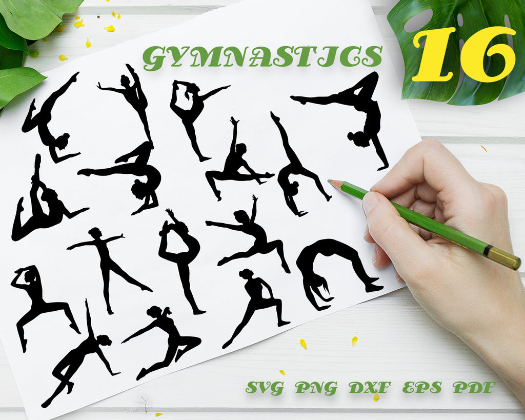 Download Gymnast Svg Gymnast Vector Cut Files Svg Dxf Eps Png Silhouette Cricut Transfer Gymnastics Silhouette Gymnastics Svg Cutting Machine Clip Art Art Collectibles
