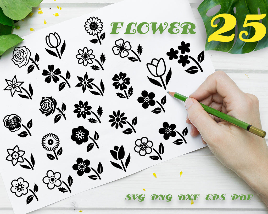 Download Flower Svg Files Flower Border Svg Floral Svg Files Flower Cut File Clipartic