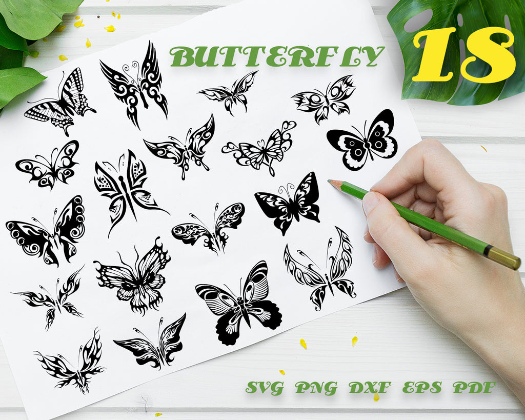 Download Svg Eps Butterfly Silhouette Flower Cricut Files Dxf Png Butterfly Svg Cut Files Butterfly Clipart Files Sewing Fiber Craft Supplies Tools Delage Com Br