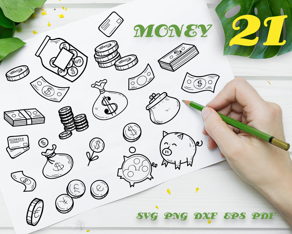 Free Free Dollar Sign Money Bag Svg 747 SVG PNG EPS DXF File