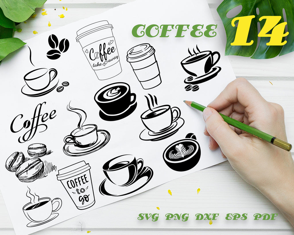 Download Coffee Svg Coffee Cup Svg Coffee Image Decal Stencil Vinyl Cut F Clipartic