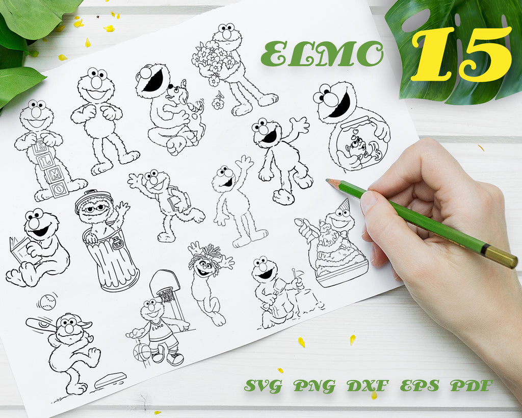 Download Elmo Svg Sesame Street Svg Elmo Elmo Clipart Silhouette Svg Elmo Clipartic
