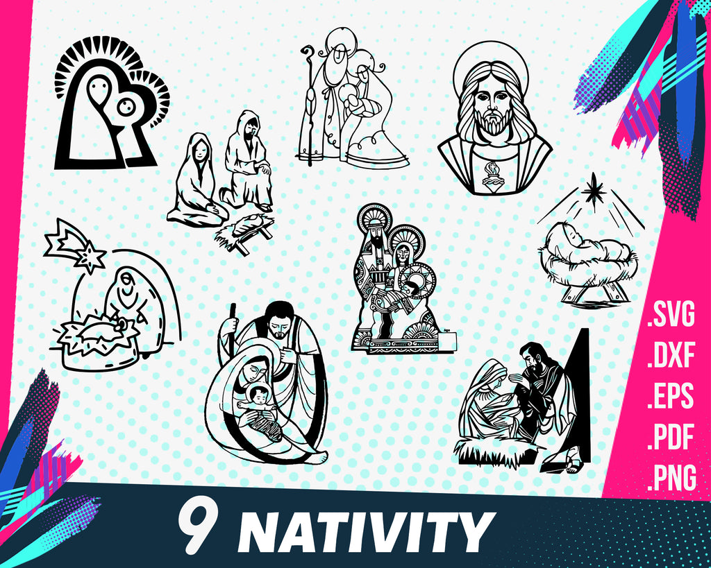Download Nativity Svg Nativity Svg Bundle Manger Svg Stable Svg Christmas Clipartic