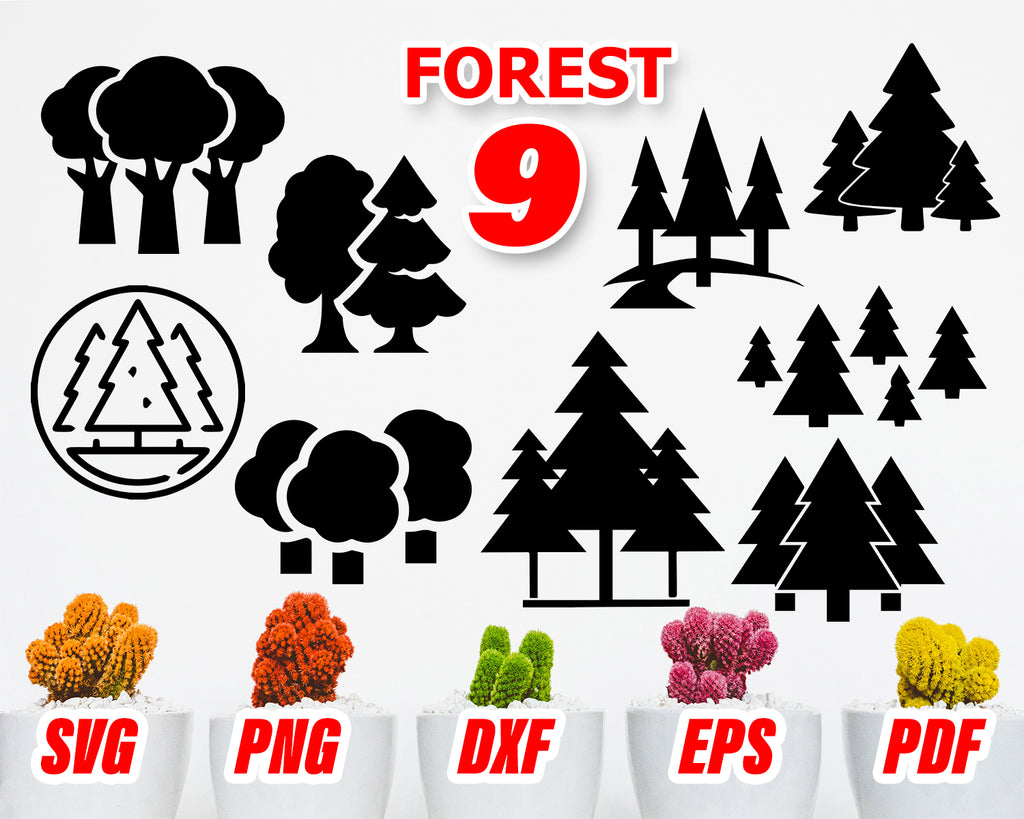 Free Free 227 Forest Mountain Silhouette Svg SVG PNG EPS DXF File