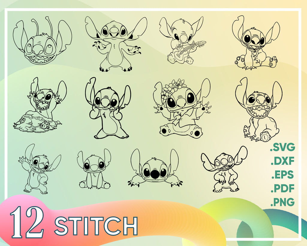 Stitch Svg Lilo And Stitch Svg Bundle Stitch Svg Files Stitch Cut F Clipartic