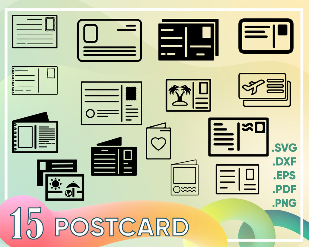 Download Postcard Svg Stamp Svg Postal Stamp Svg Vintage Stamp Svg Svg Cut Clipartic