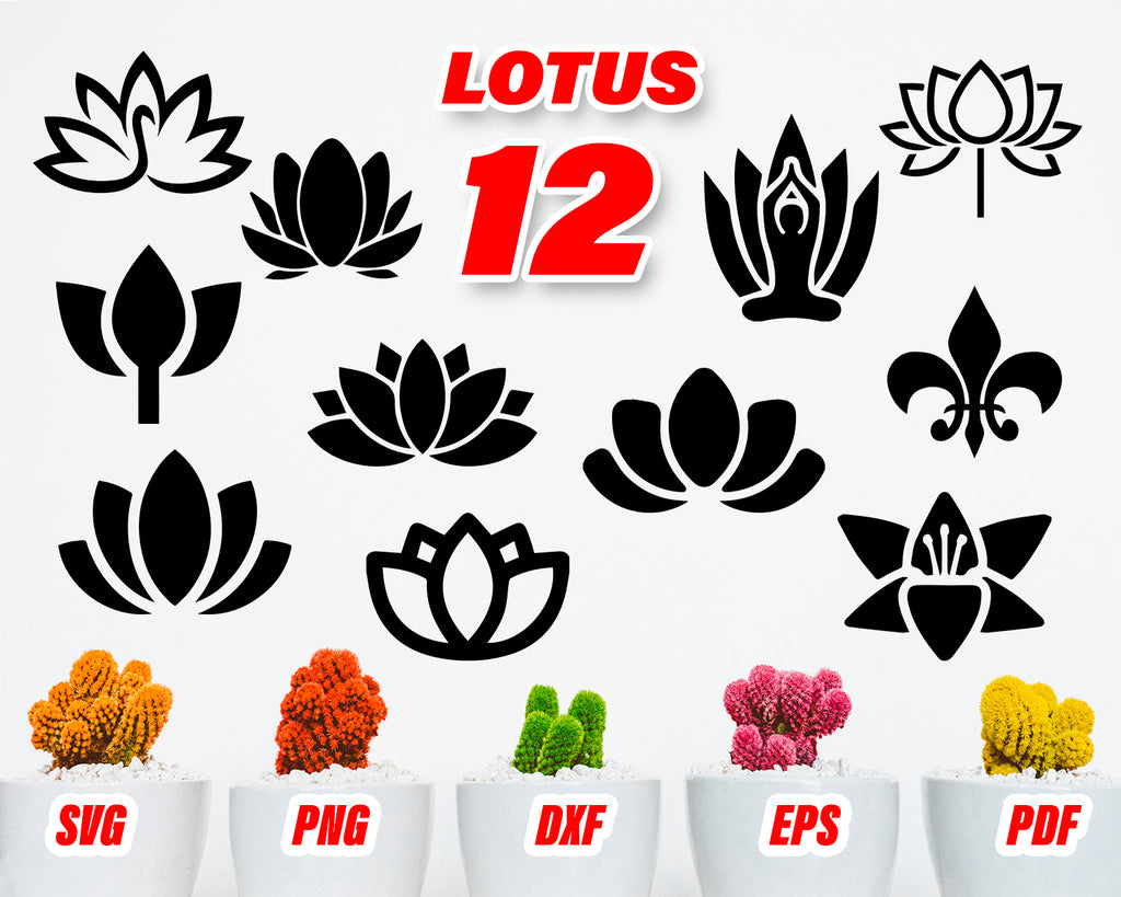 Download Lotus Svg Lotus Clipart Lotus Flower Flower Svg Floral Svg Lotus Clipartic